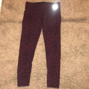 PINK cheetah workout leggings